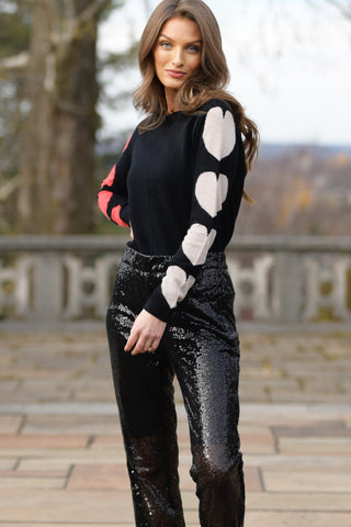 LISA TODD ONYX HEART SWEATER