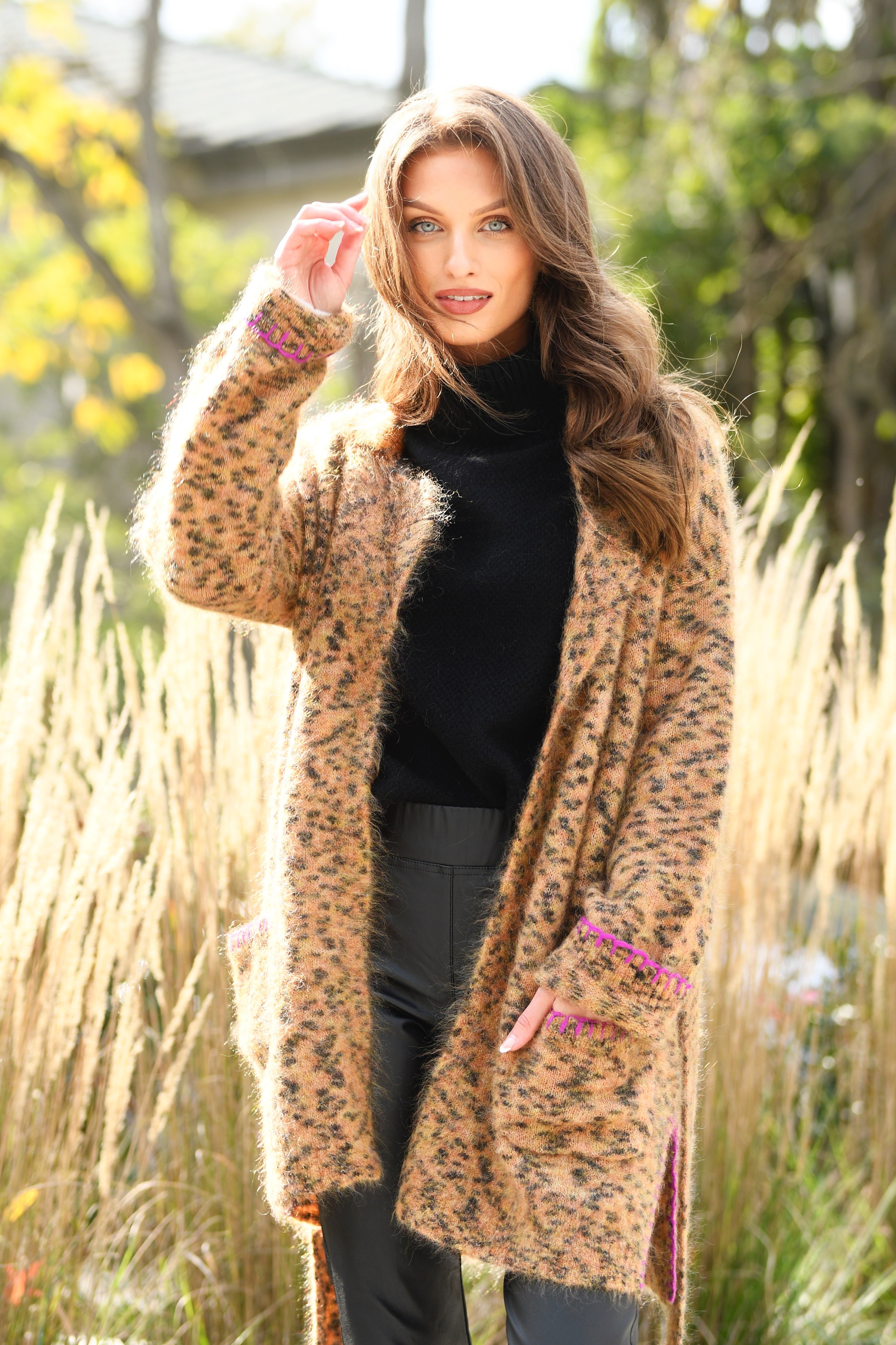 LISA TODD LIMITED EDITION ANIMAL PRINT CARDIGAN