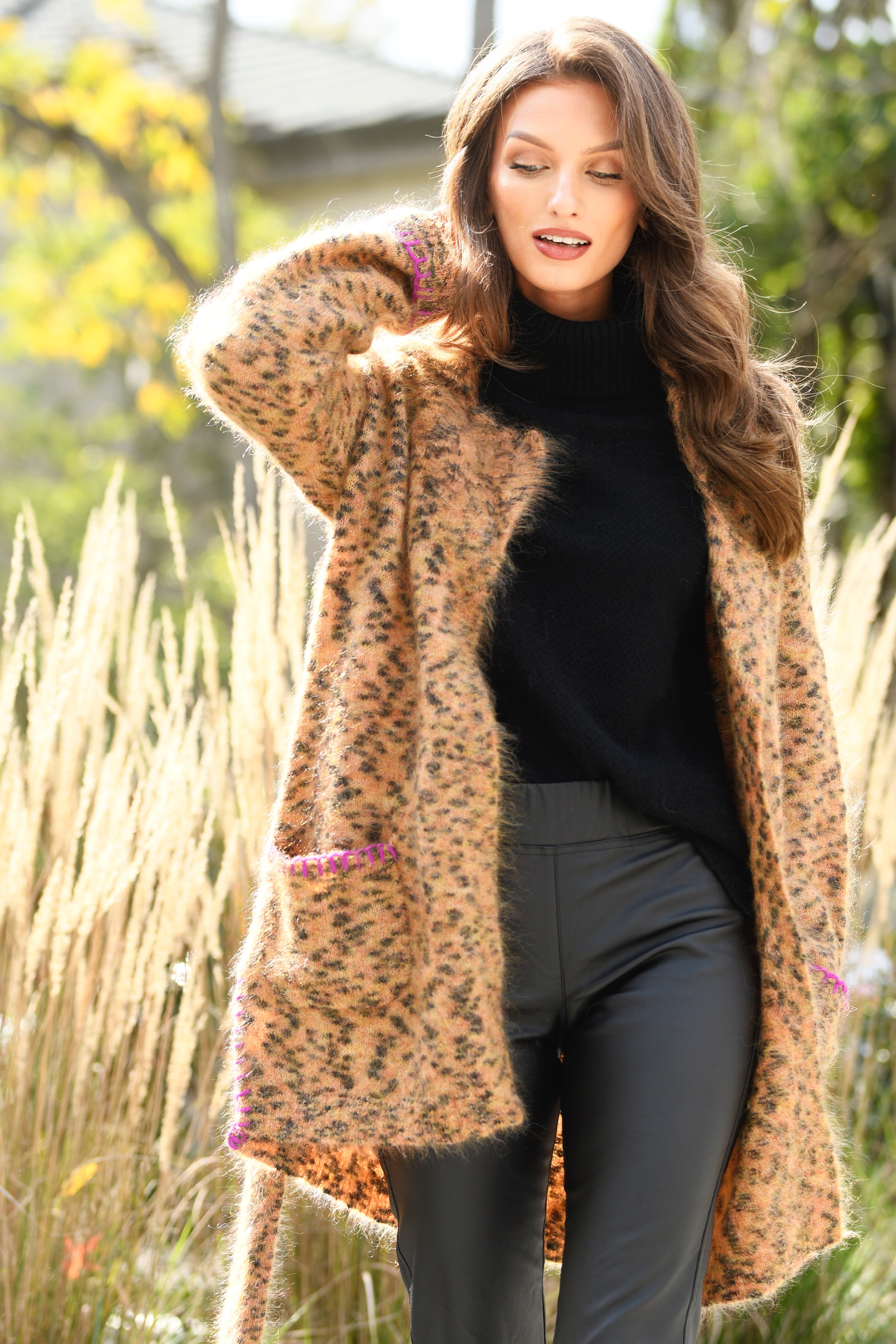 LISA TODD LIMITED EDITION ANIMAL PRINT CARDIGAN