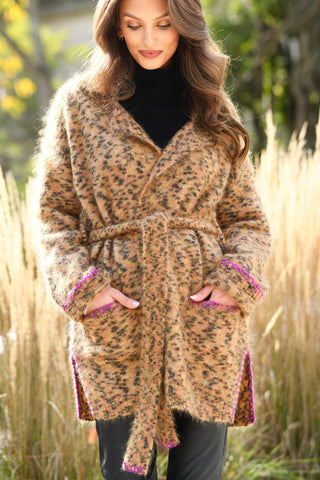 LISA TODD LIMITED EDITION ANIMAL PRINT CARDIGAN