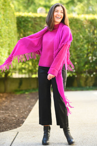 KINROSS MAGENTA AND AMETHYST SWEATER