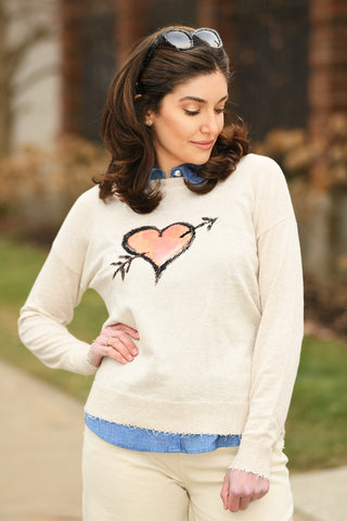 LISA TODD ALMOND CUPID SWEATER