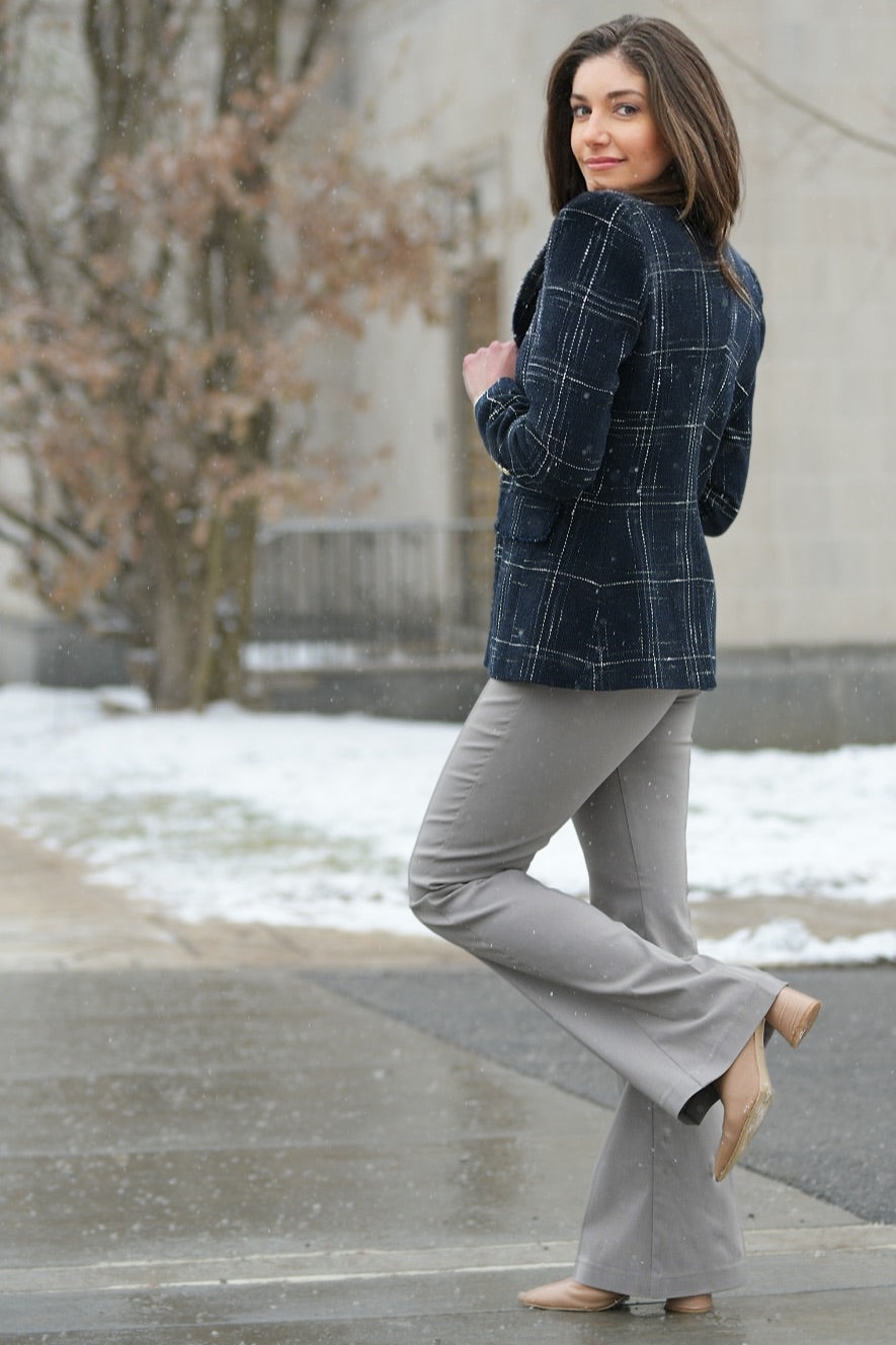 GENERATION LOVE TWEED NAVY BLAZER