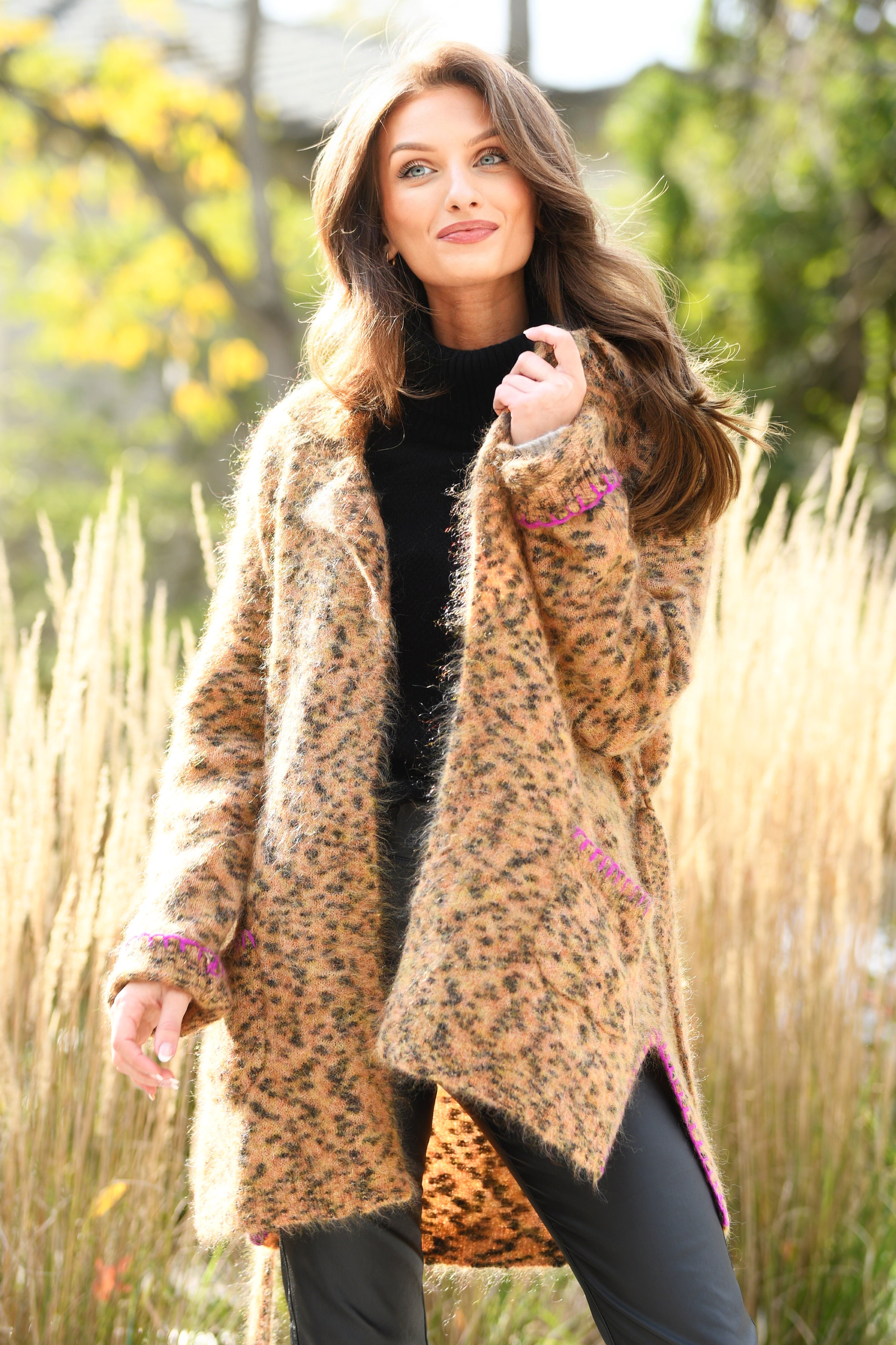 LISA TODD LIMITED EDITION ANIMAL PRINT CARDIGAN